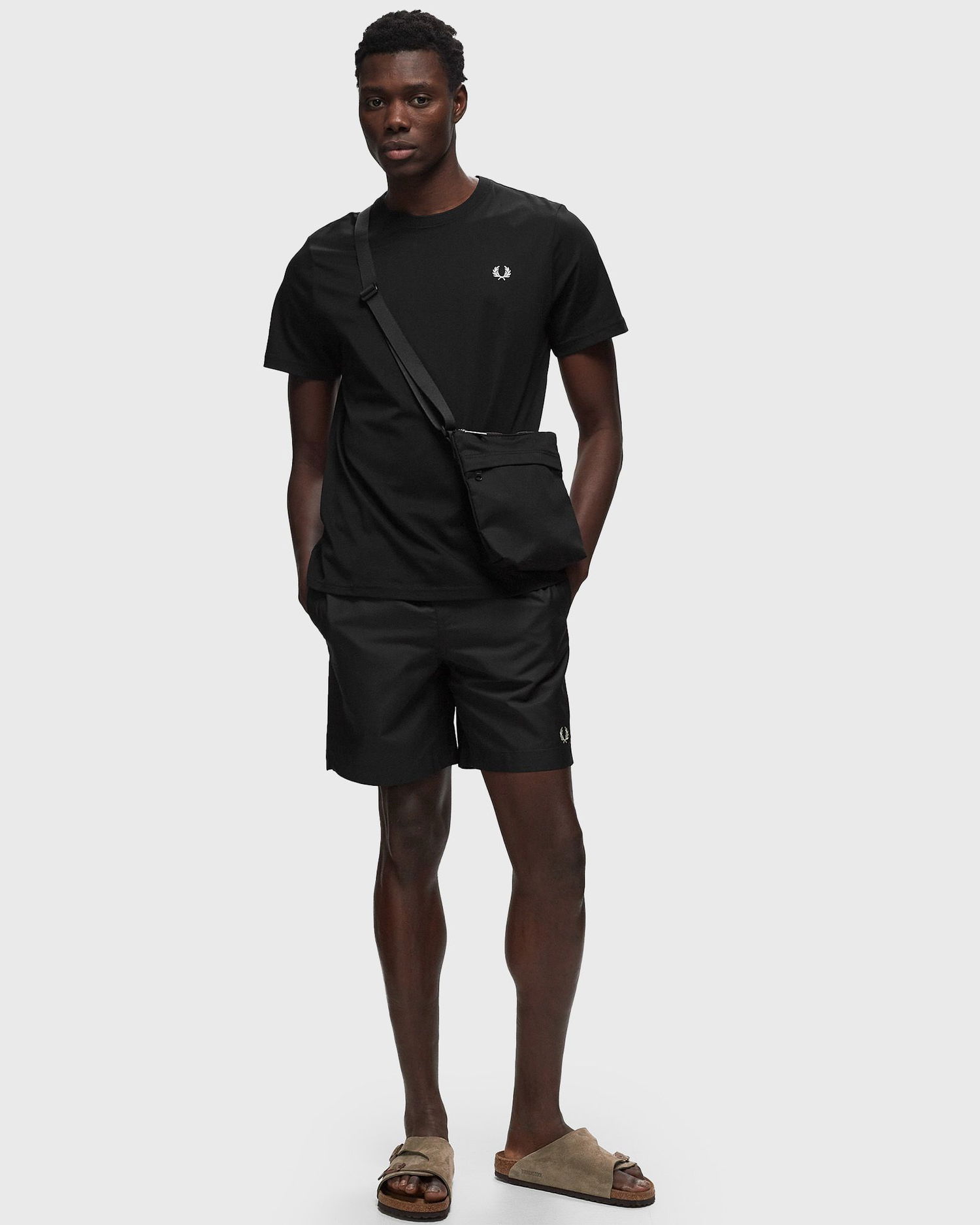 Majica Fred Perry Logo Tee Črna | M1600-102, 1