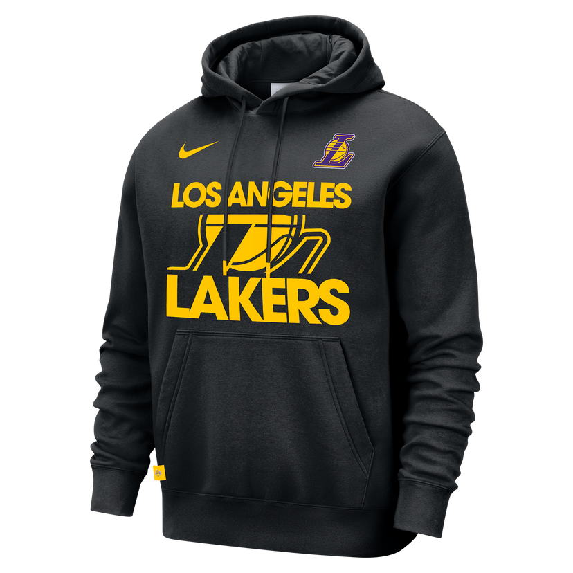 Pulover Nike Los Angeles Lakers Club Courtside Hoodie Siva | FZ7485-010