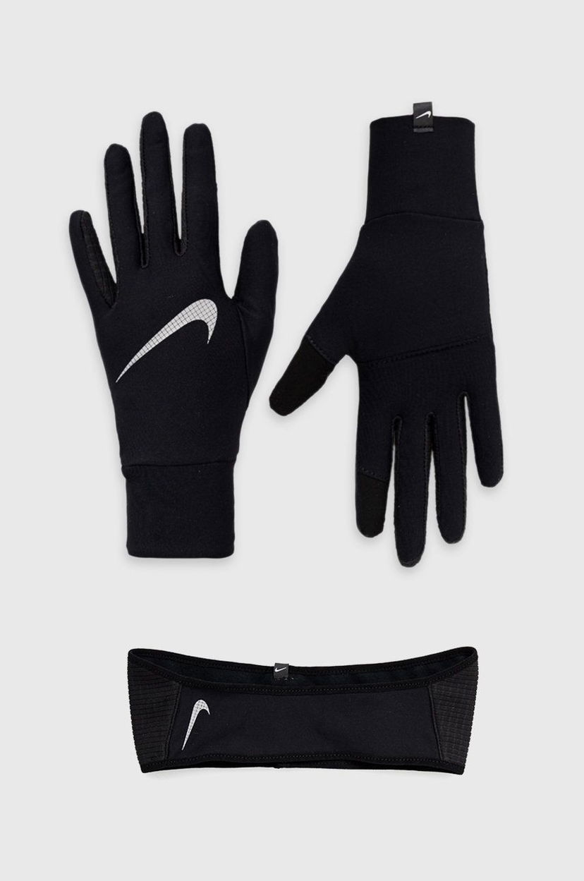 Rokavice Nike Nike Headband and Gloves Set Črna | N.100.0598.082
