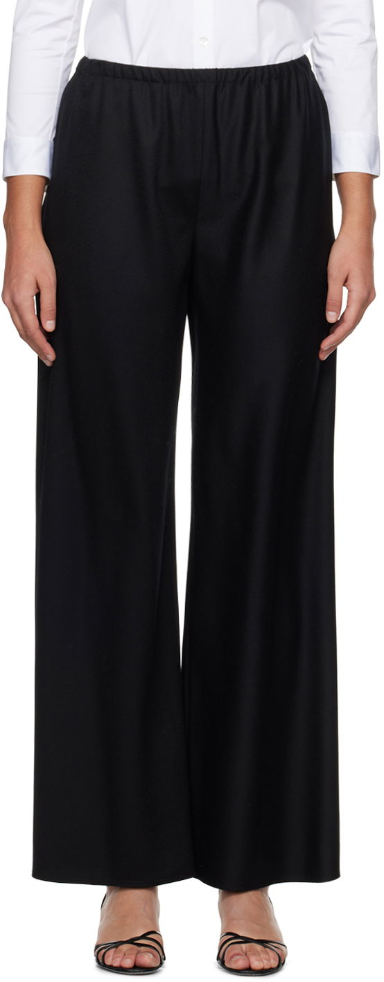 Hlače The Row Wide Leg Trousers Črna | 1766-W2107