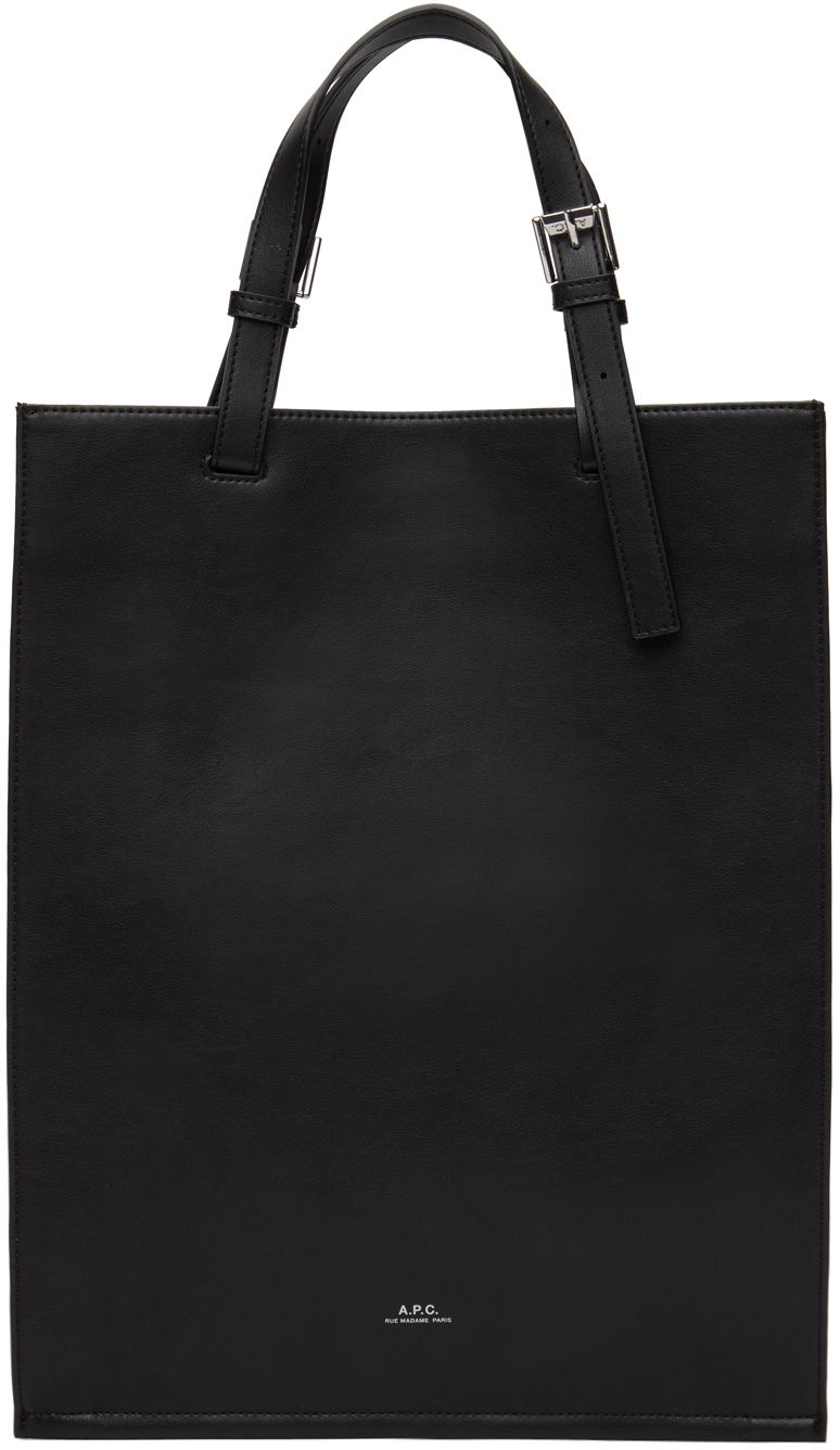 Tote bag A.P.C. A.P.C. Nino Leather Tote Bag Črna | PUAAT-H61718