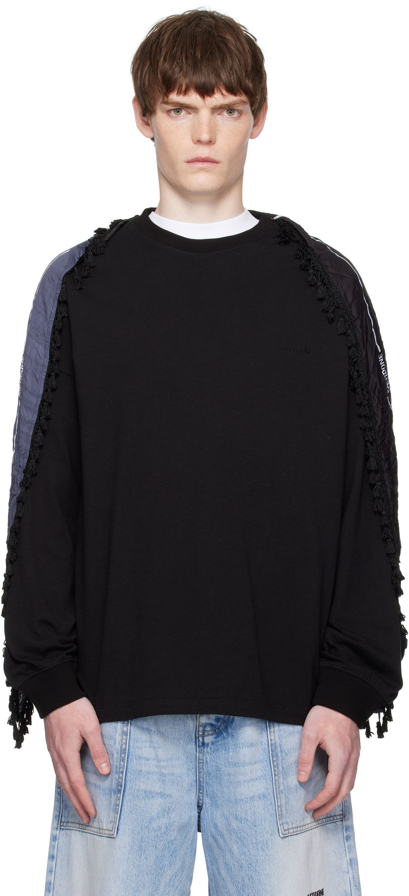 Pulover We11done We11done Bandana Detail Sweatshirt Črna | WD-TT2-25-782-U-BK