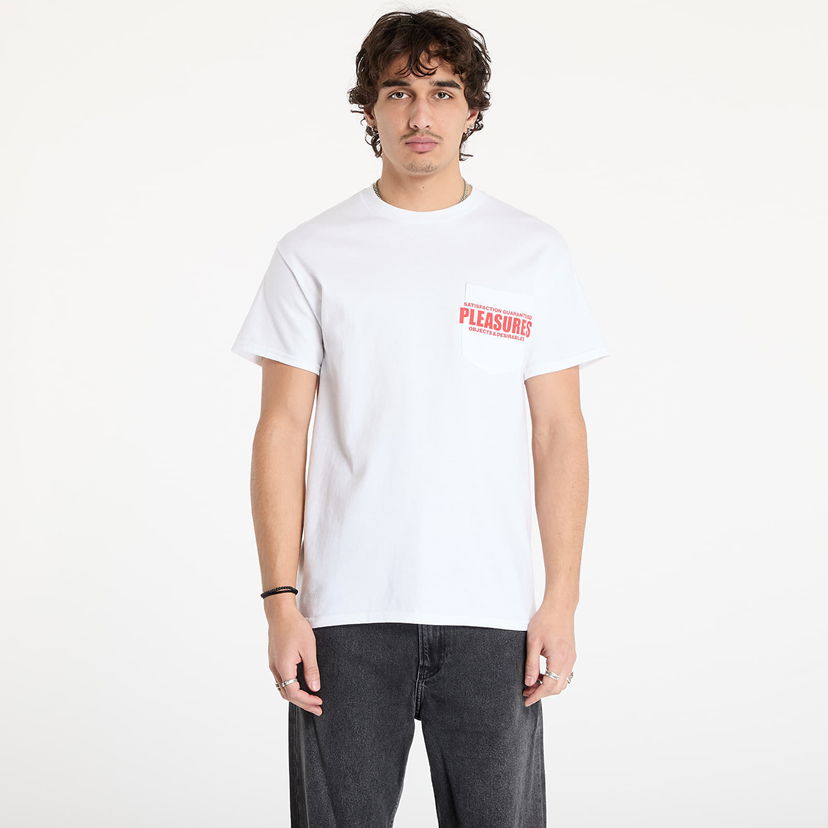 Majica Pleasures Staff Pocket Bela | P24W044 WHITE