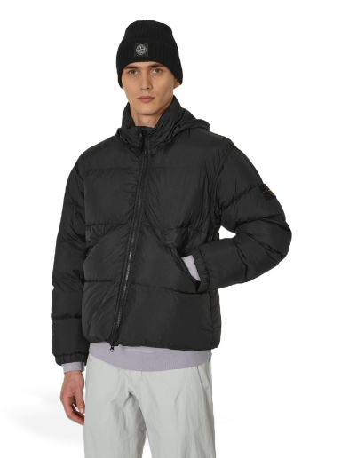 Puhovka Stone Island Garment Dyed Crinkle Reps Down Jacket Black Črna | 791540623 V0029