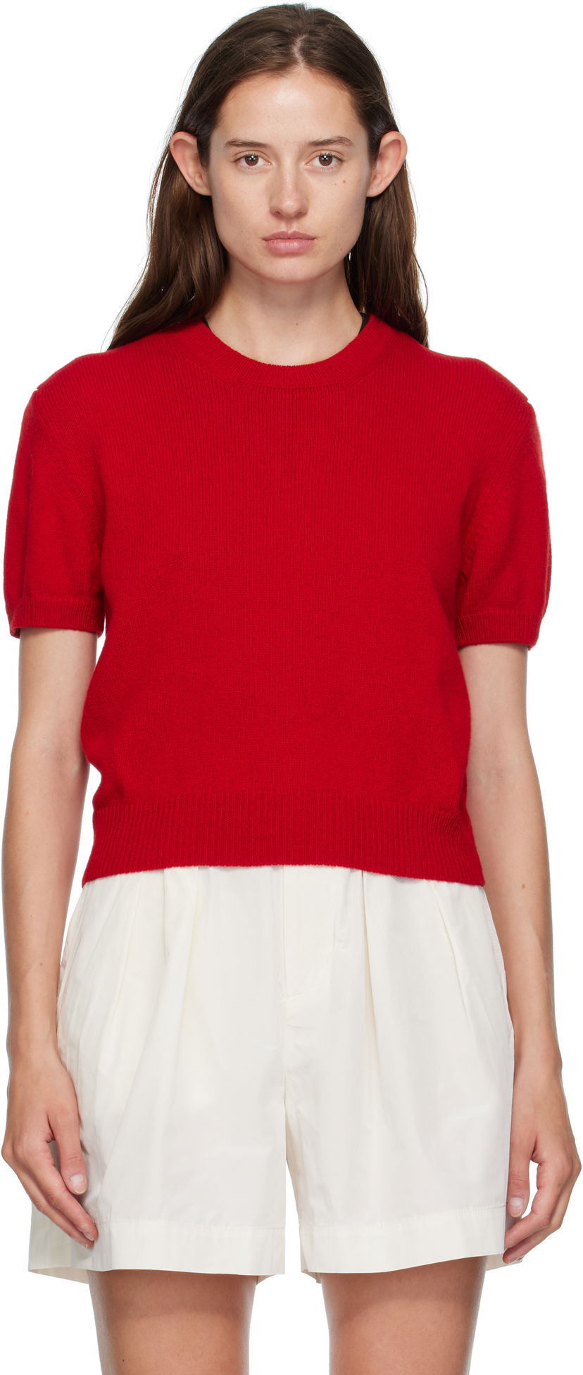 Majica &Daughter &Daughter Wicklow Short Sleeve T-Shirt Rdeča | HKN03885