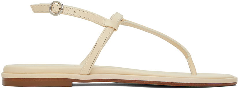 Modni dodatki Aeyde Aeyde Nala Thong Sandals Bež | A11-FS-TTTR08FL48-SS24-100-007