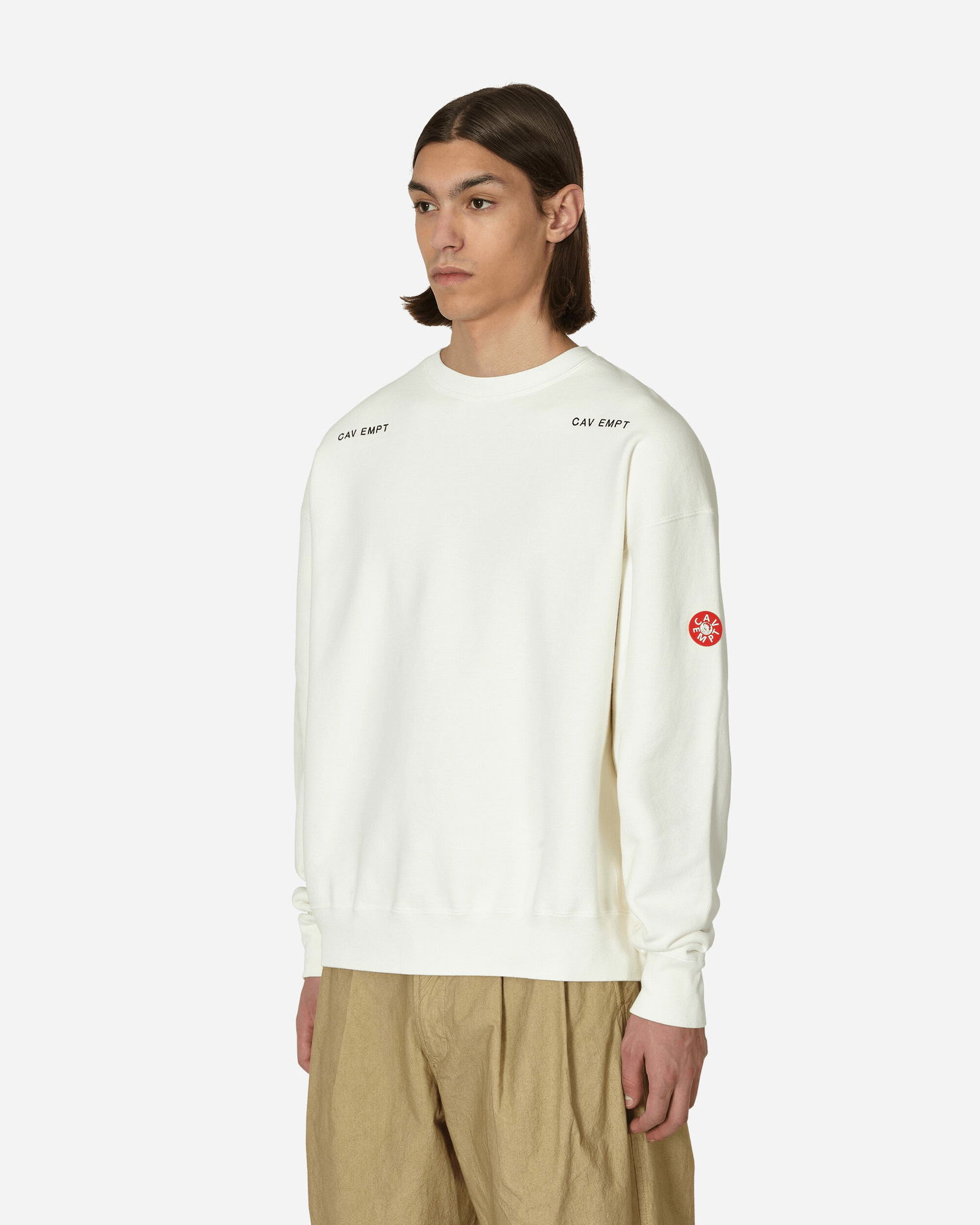 Pleteni pulover Cav Empt Washed Crewneck Bež | CES23CS04 001, 1