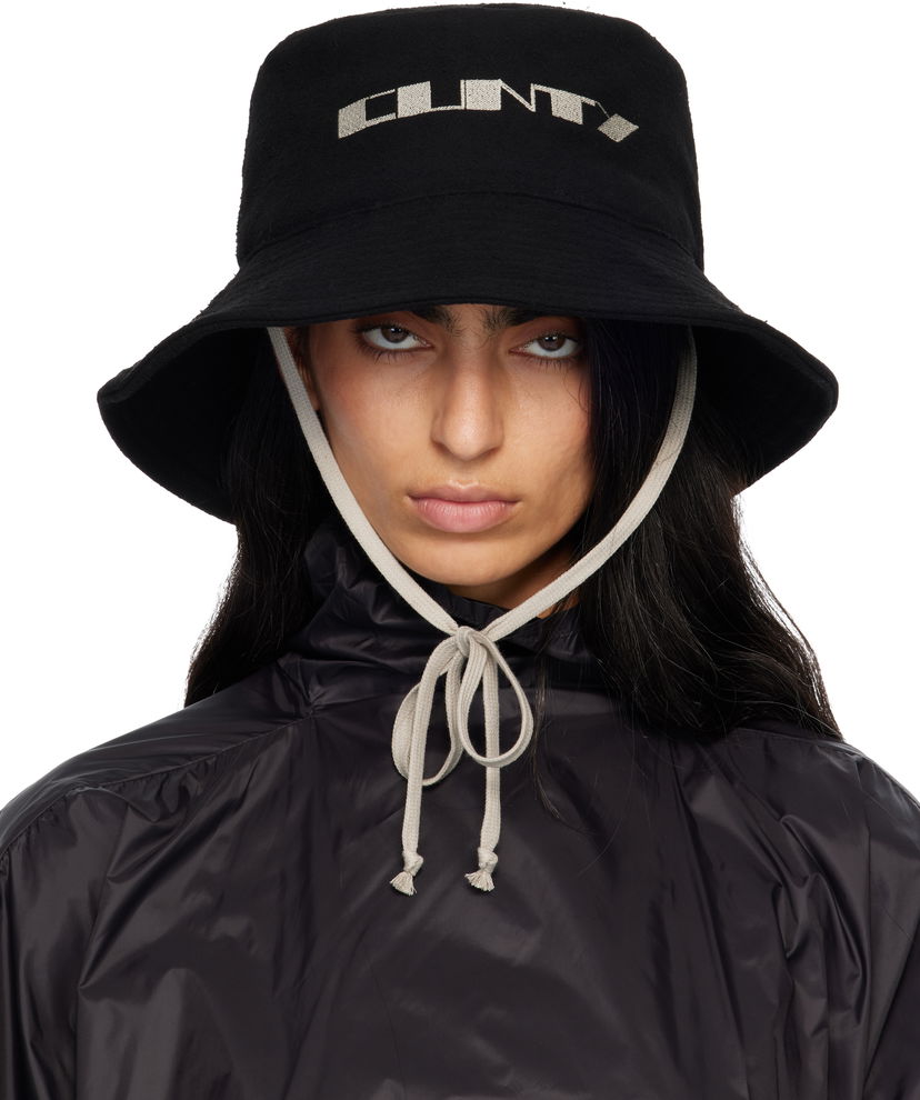 Klobuk Rick Owens Rick Owens DRKSHDW Concordians Gilligan Bucket Hat Črna | DA02E7479 BMOEM6