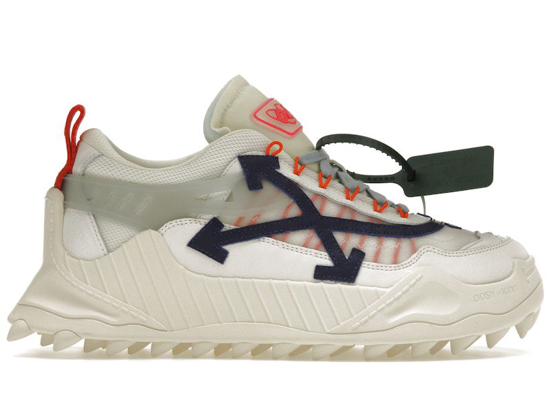 Superge in čevlji Off-White Odsy-1000 Cream White Blue Bela | OMIA139S22FAB0010445