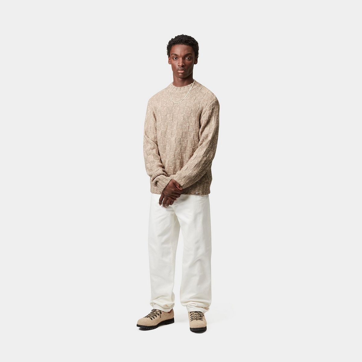 Pleteni pulover Carhartt WIP Carhartt WIP Kyloe Knit Sweater Bež | I035393_9, 1