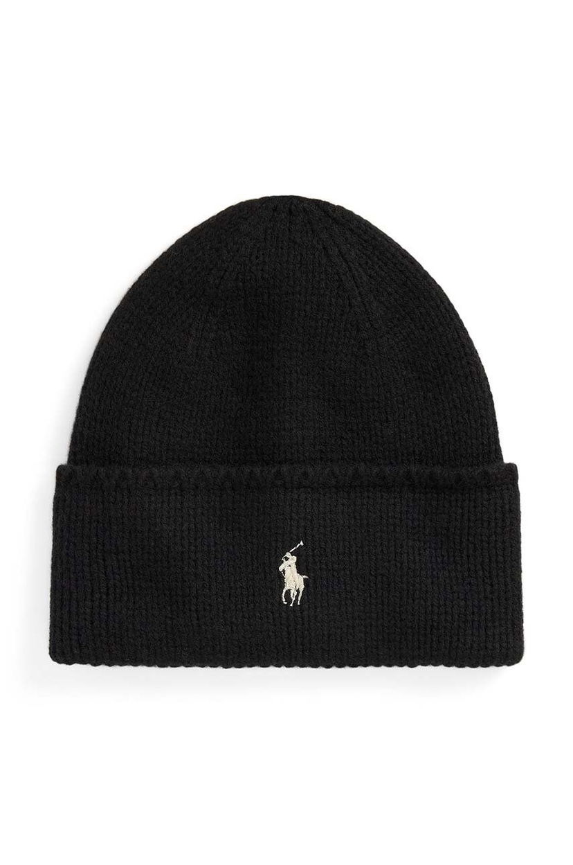 Beanie Polo by Ralph Lauren Wool Beanie Črna | 455954355