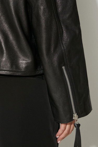 Jakna Samsoe Samsoe Samsoe Samsoe Leather Jacket Črna | F23300187, 6