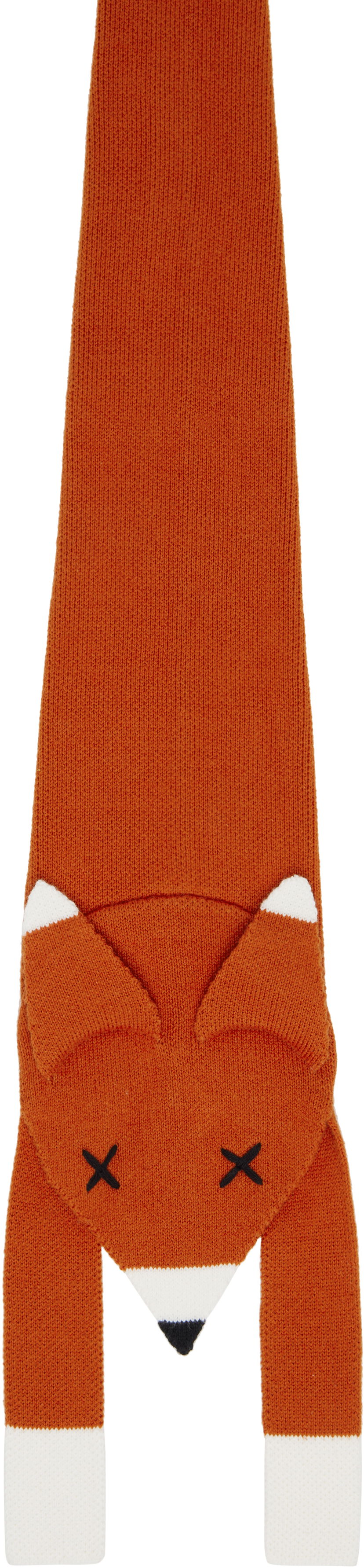 Šala Charles Jeffrey Loverboy Charles Jeffrey LOVERBOY Animal Fox Knit Tie Oranžna | 54140101
