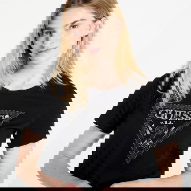 Majica GUESS GUESS Krystal Triangle Tee Črna | W5BI18I3Z14-JBLK, 1