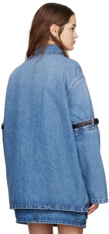 Jakna Coperni Coperni Denim Jacket with Open Elbow Detail Modra | COPCH36202, 2