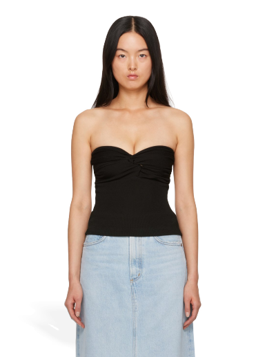 Majica brez rokavov AGOLDE Tonia Tube Top Črna | A7258-3042
