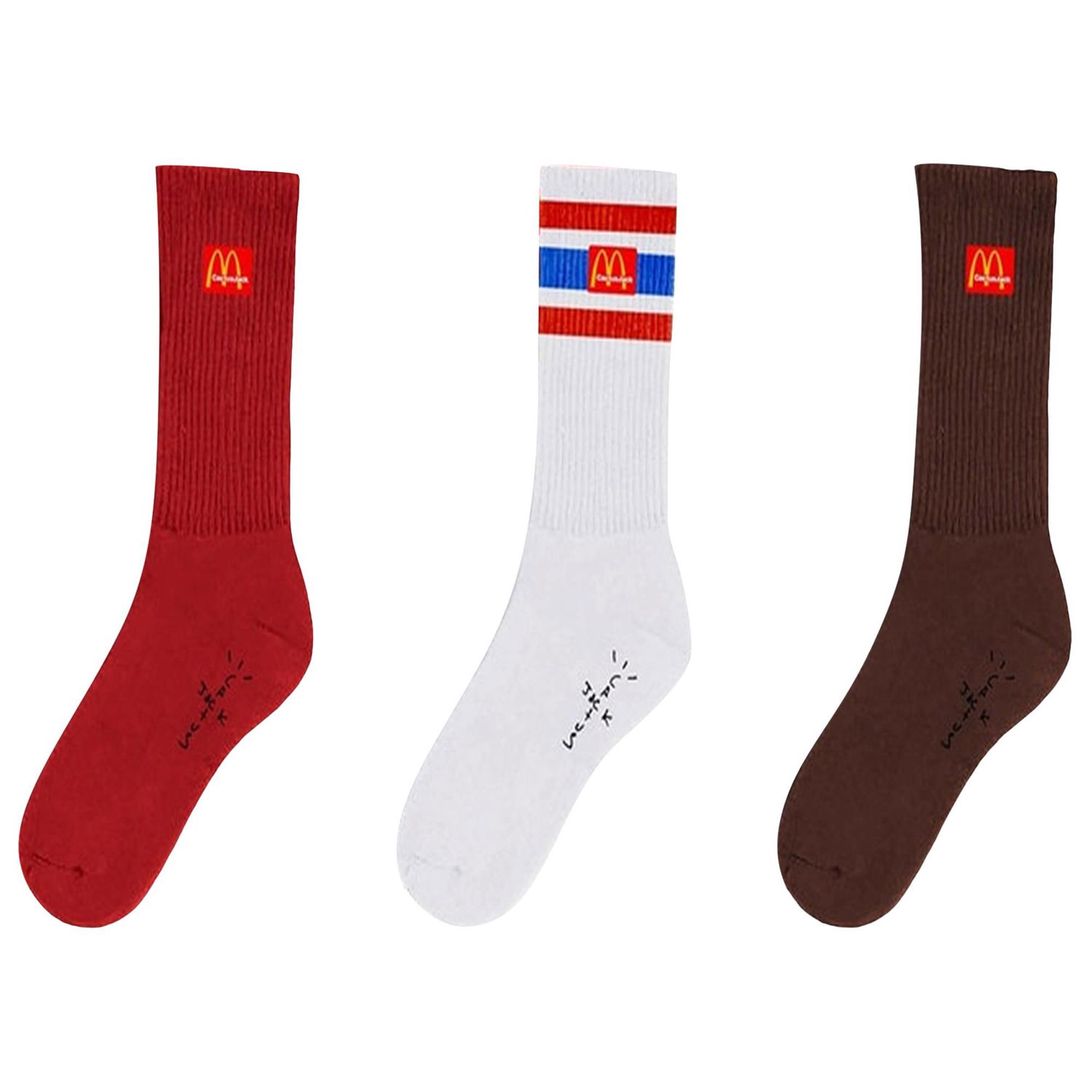 Spodnje perilo in nogavice Cactus Jack by Travis Scott McDonalds x Arches Sock Pack Večbarvna | CJMD AS77 MULT, 1