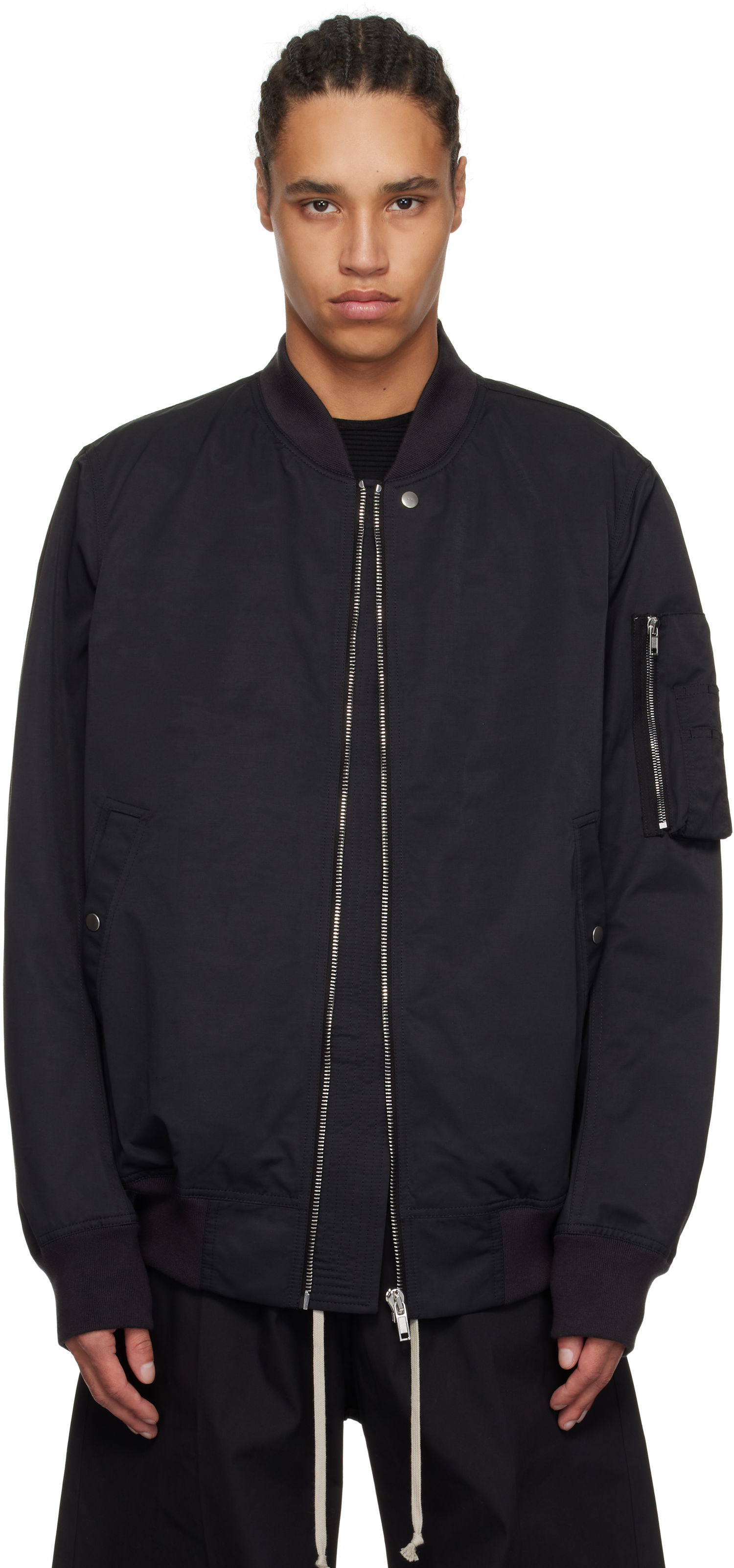 Bomber jakna Rick Owens Rick Owens DRKSHDW Hollywood Classic Flight Bomber Jacket Črna | DU01E3774 MU, 0