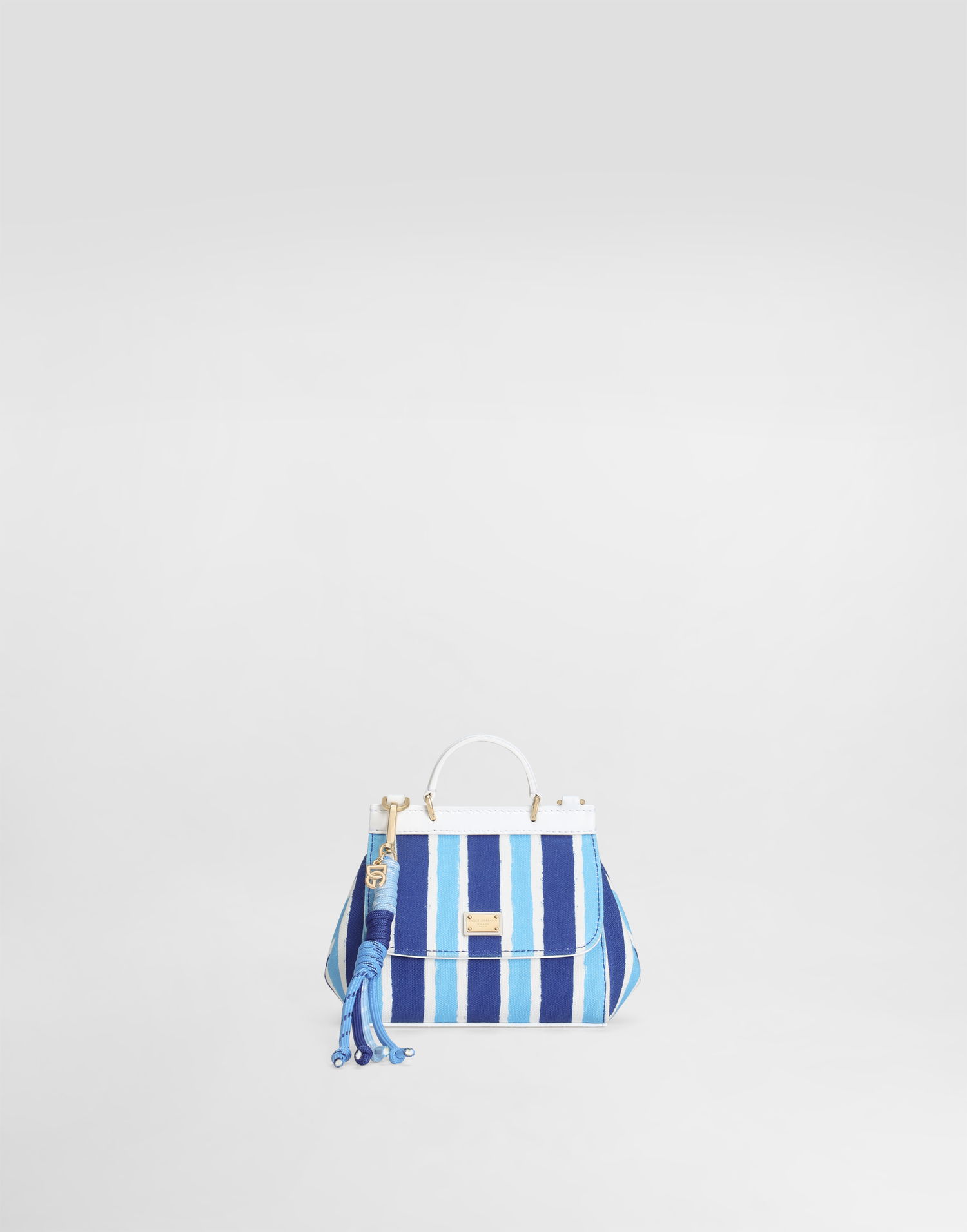 Torbica Dolce & Gabbana Dolce & Gabbana Sicily Canvas Crossbody Bag With Striped Print Modra | EB0003AD591HC5KW, 0