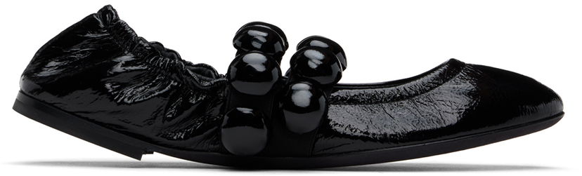 Oblačila Alaïa ALAÏA Sphere Ballerina Flats Črna | AA3A038CK273