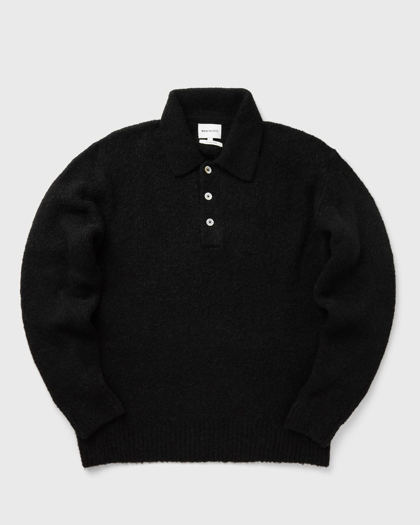 Polo majica NORSE PROJECTS Rasmus Relaxed Brushed Polo Črna | N45-0614-9999