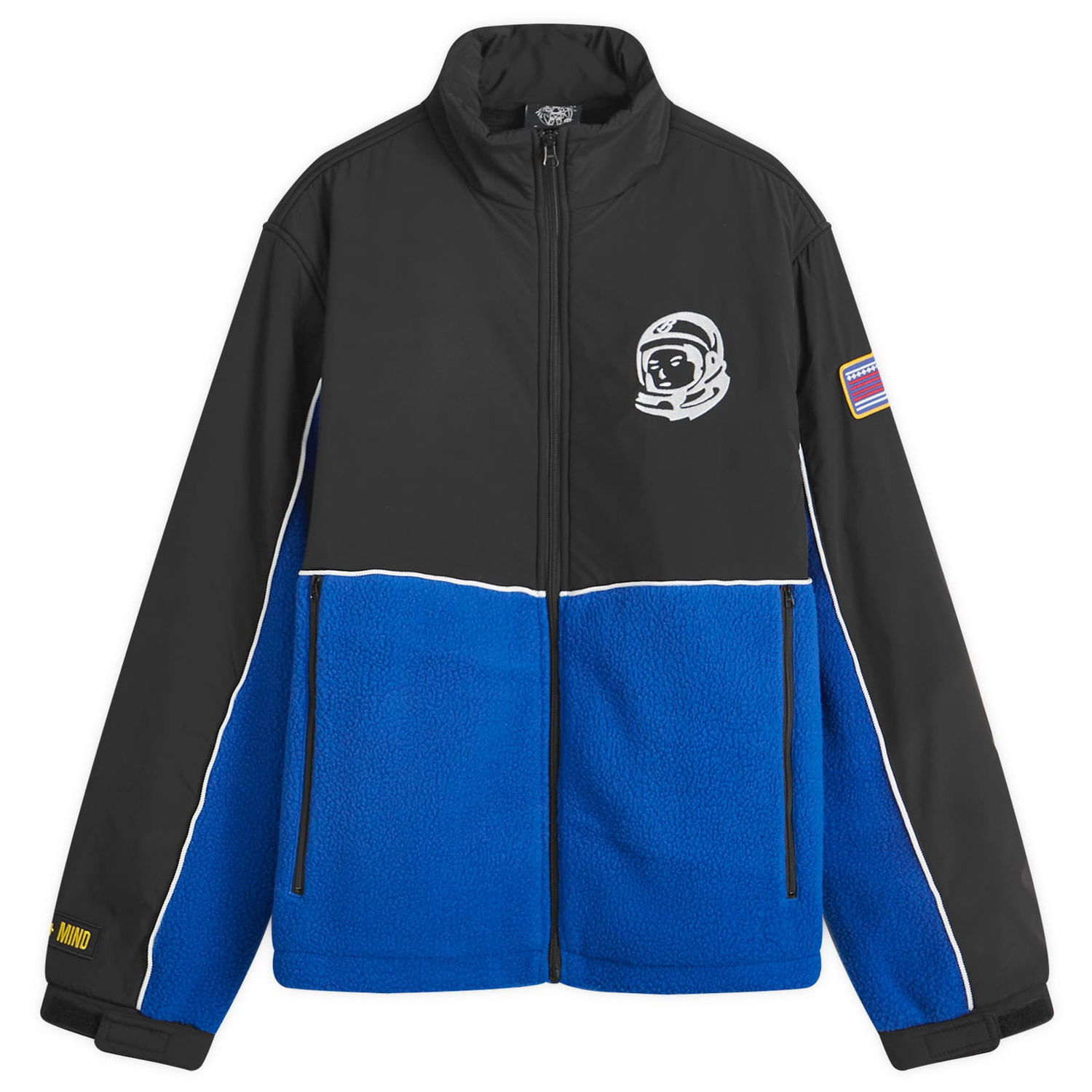 Jakna BILLIONAIRE BOYS CLUB Billionaire Boys Club Panelled Fleece Jacket, Size Large Modra | B24341-BLU, 0