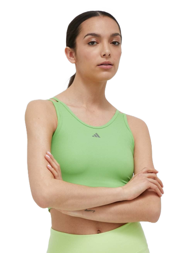 Krop-top adidas Performance HIIT Heat.RDY Crop Top Zelena | HY3219