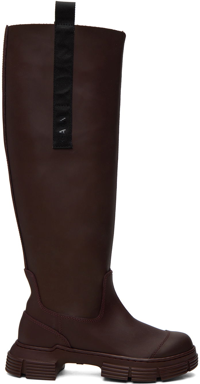 Superge in čevlji GANNI GANNI Country Boots Bordo | S2072