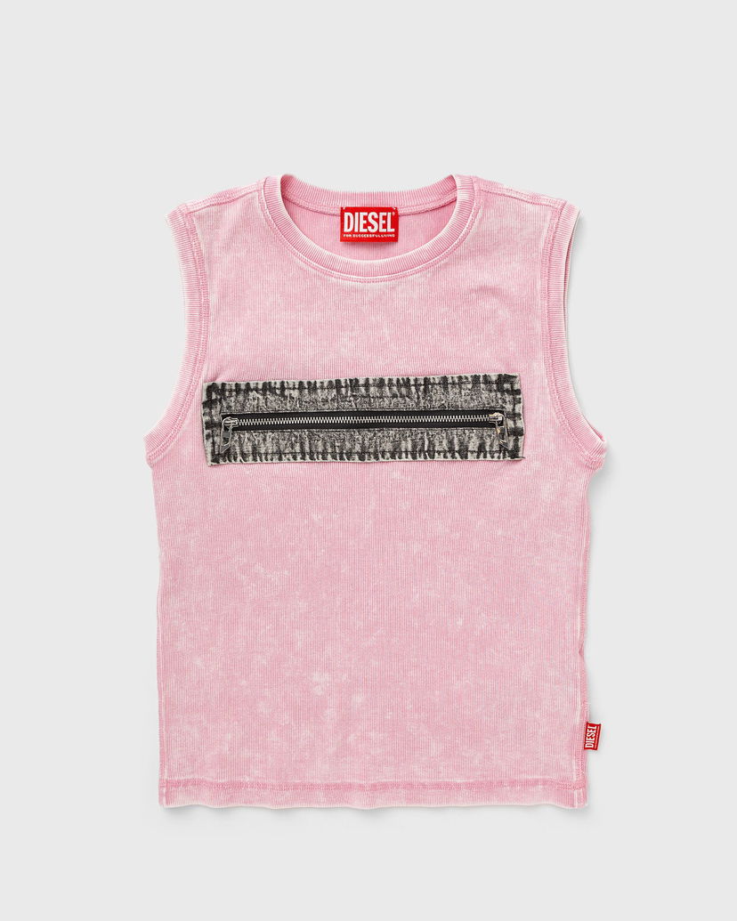 Majica brez rokavov Diesel Diesel Sleeveless T-Shirt with Zipper Detail Roza | A16623-0AKBU-3DM
