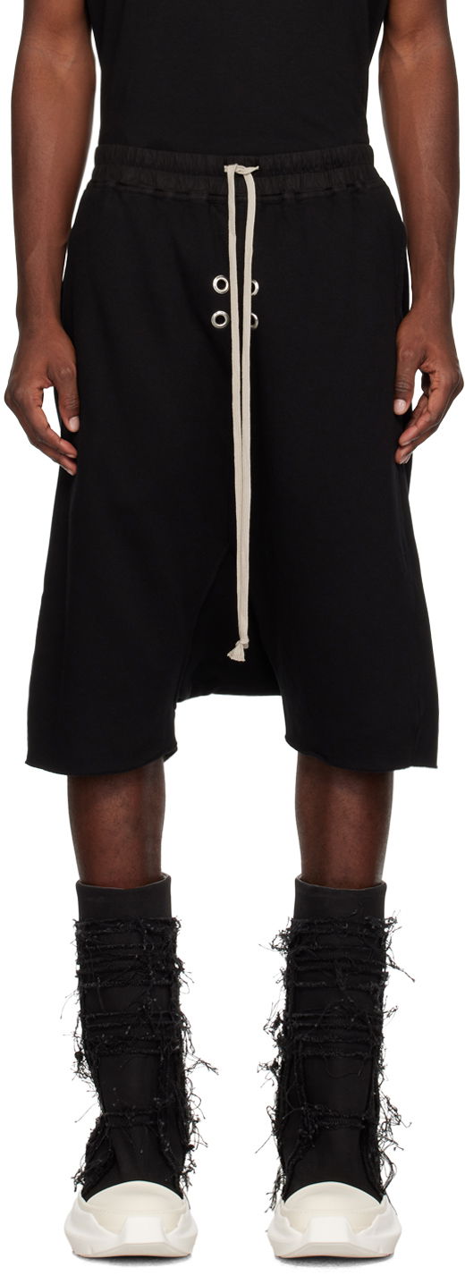 Kratke hlače Rick Owens DRKSHDW Pods Shorts Črna | DU02C5381 FES1, 0