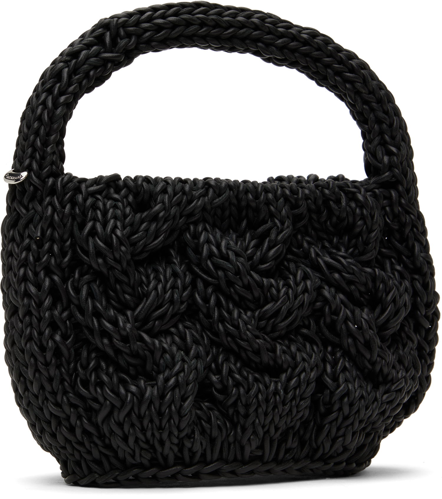 Torbica JW Anderson JW Anderson Small Cable Knit Bag Črna | HB0712-LA0365, 1