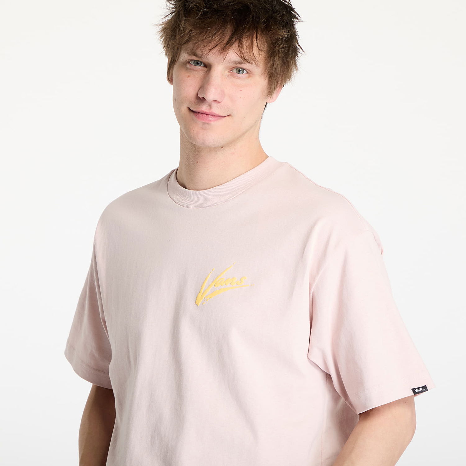 Majica Vans Vans Brush Script T-Shirt, Size L Roza | VN000K42O3N, 1