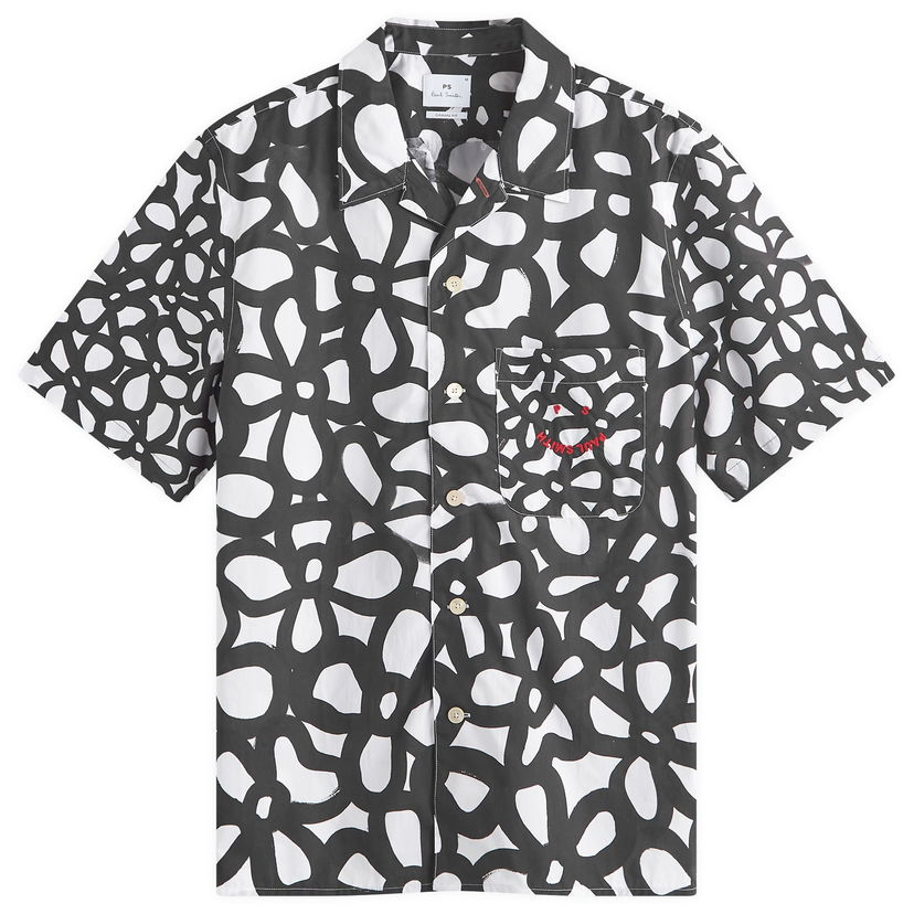 Srajce Paul Smith Paul Smith Flower Vacation Shirt, Size Large Bela | M2R-179XM-N22178-1