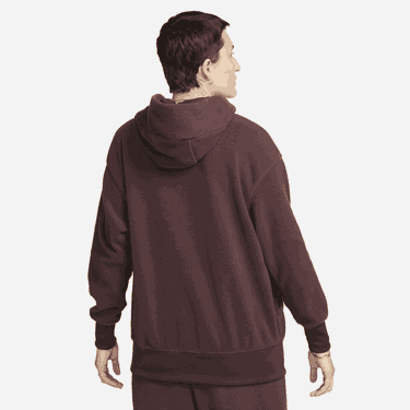 Pulover Nike Plush Pullover Hoody Bordo | DQ6840-652, 2