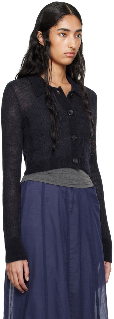 Pleteni pulover Cecilie Bahnsen Cecilie Bahnsen Jacqueline Cropped Cardigan Črna | 2.24KNI52004 JAQUELINE CARDIGAN, 1
