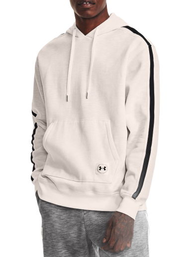 Pulover Under Armour Hoodie Essential Heritage Fleece Bela | 1373813-112