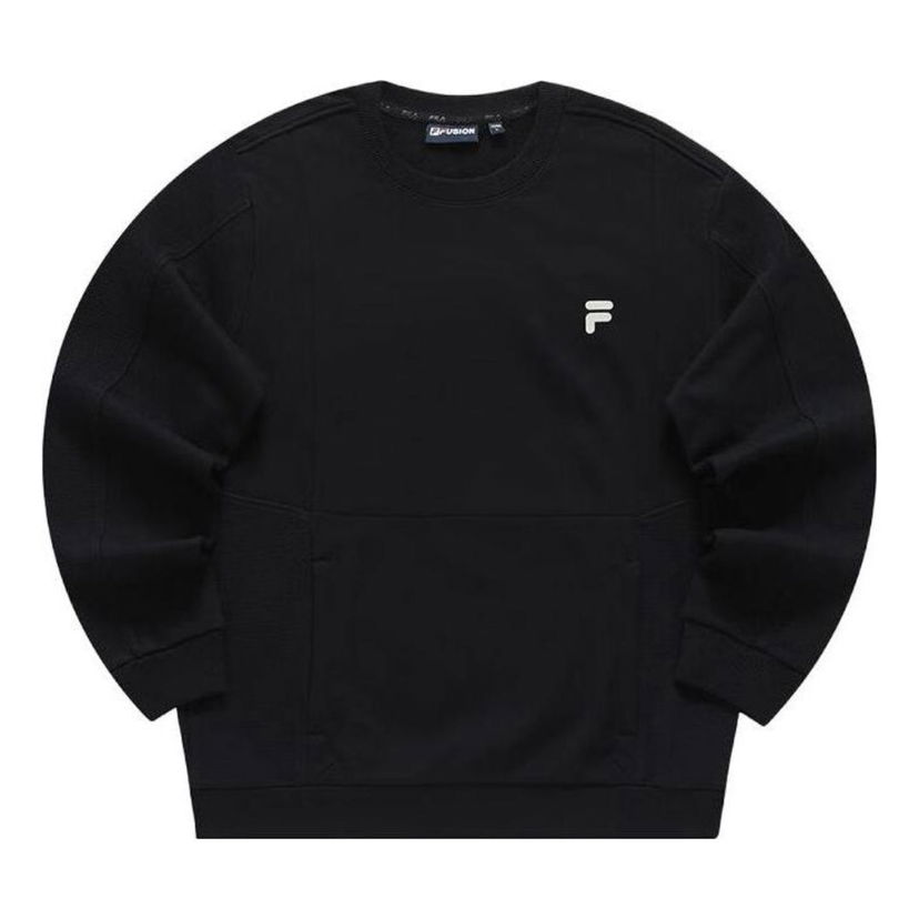Pleteni pulover FILA Graphic Sweatshirt Črna | T11M341209F-BK