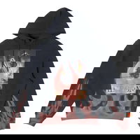 Heron Preston Times Flames Graphic Print Hoodie