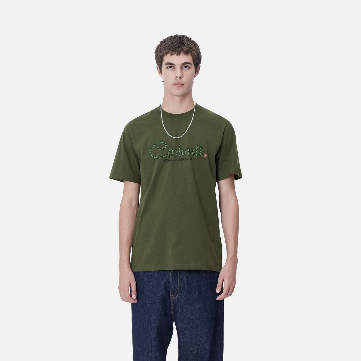 Majica Carhartt WIP Paradise Script Graphic T-Shirt Zelena | I033948_9, 0