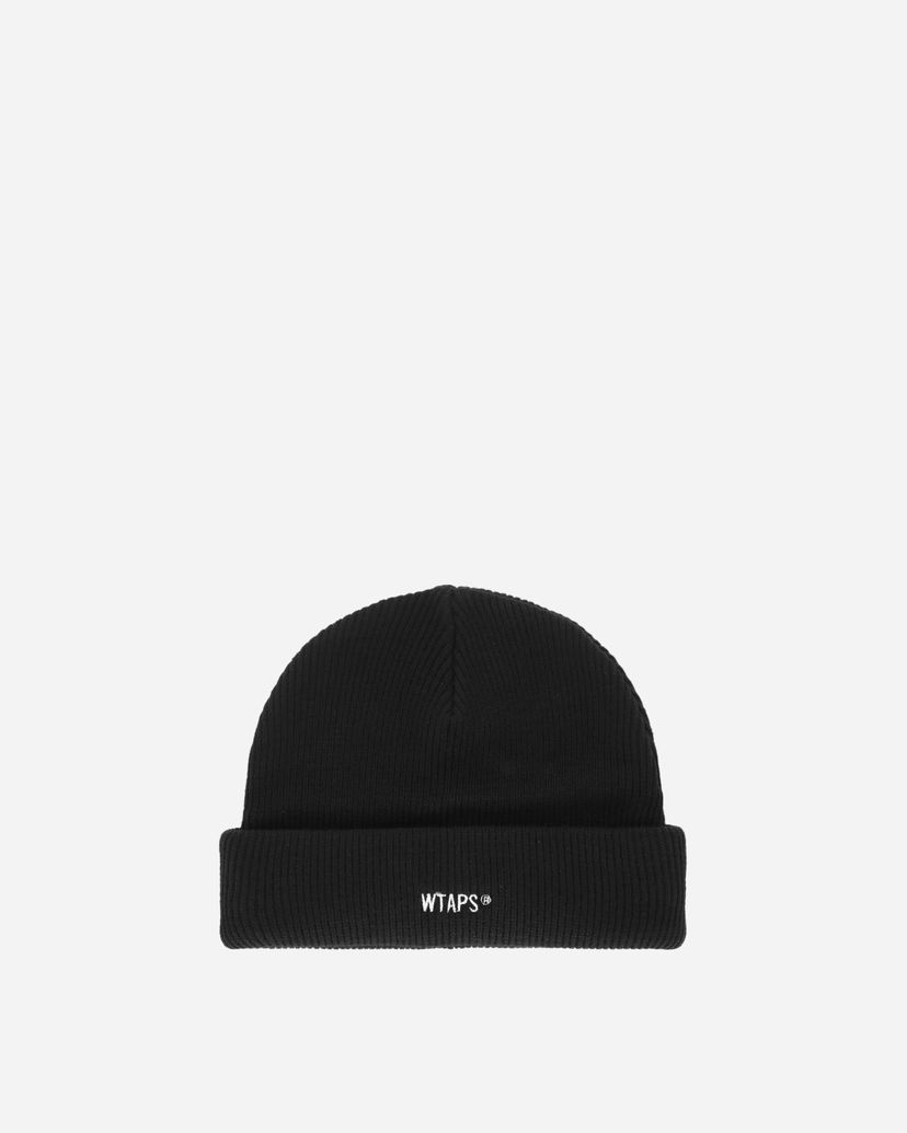 Beanie WTAPS Ribbed Knit Beanie Črna | 242MADT-HT04 001
