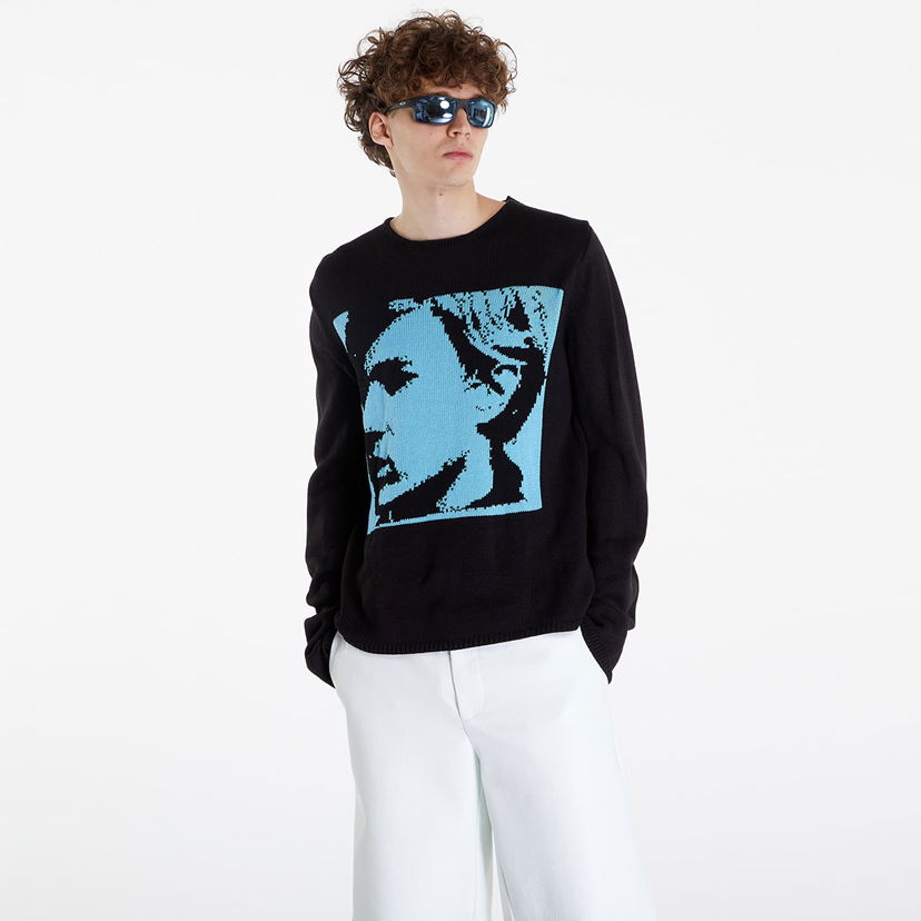 Pleteni pulover Comme des Garçons SHIRT Sweater Črna | FM-N003 blue