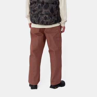 Cargo hlače Carhartt WIP Double Knee Rinsed Pants Rjava | I033887_9, 3