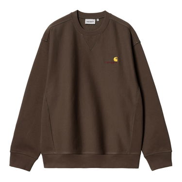 Pulover Carhartt WIP American Script Sweatshirt "Buckeye" Rjava | I025475_BV_XX, 1