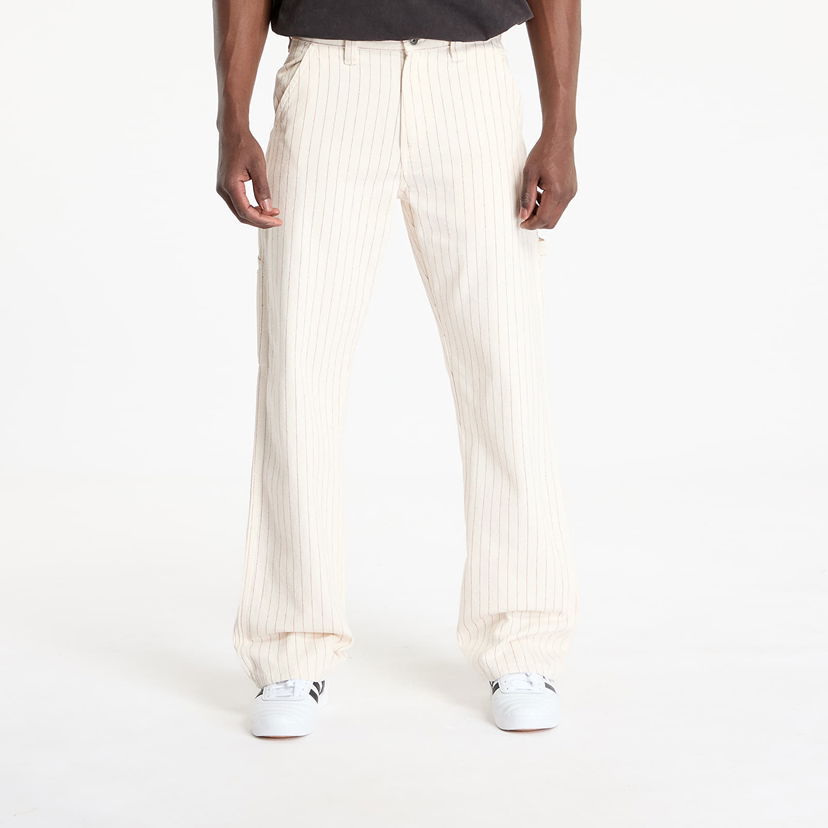 Hlače Dickies Dickies Service Carpenter Striped Pants W30/L32 Bela | DK0A4Z6QC481