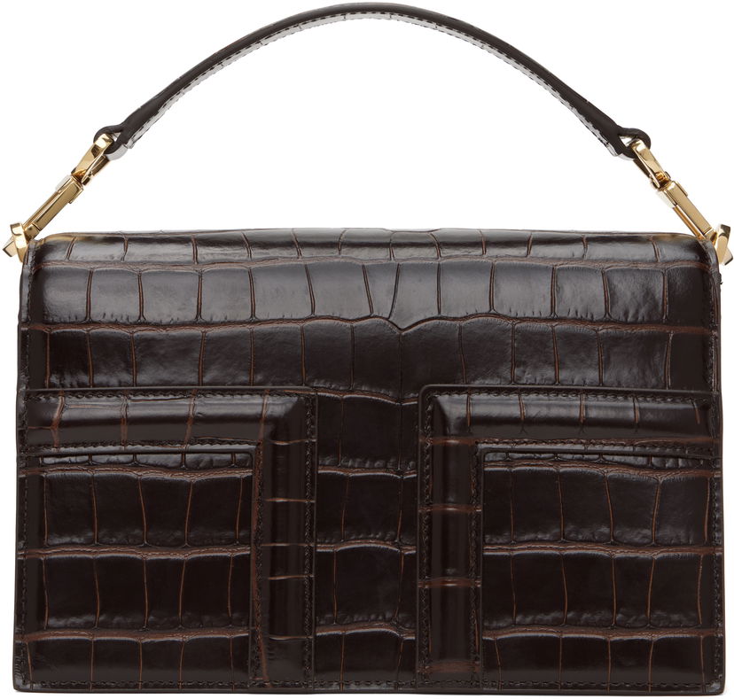 Torbica TOTEME TOTEME Mini T-Flap Bag Rjava | 244-WAL0049-LE0076