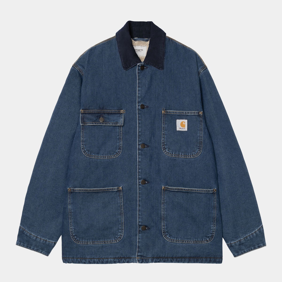 Plašči Carhartt WIP WIP OG Chore Coat Modra | I035877_42, 0