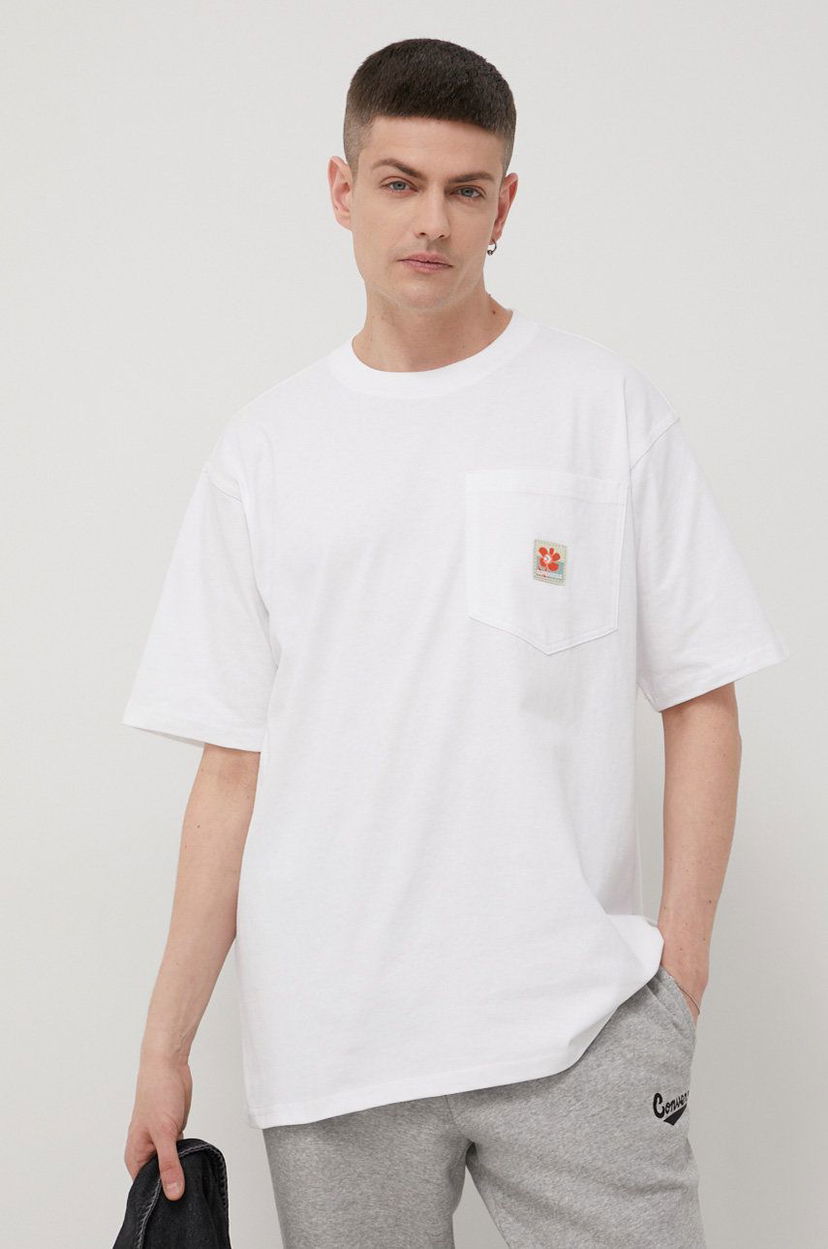 Majica Converse Converse Pocket Applique Tee Bela | 10022931.A02