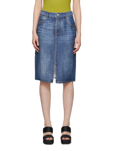Krila Bottega Veneta Printed Midi Skirt Modra | 9 737211 V30K0