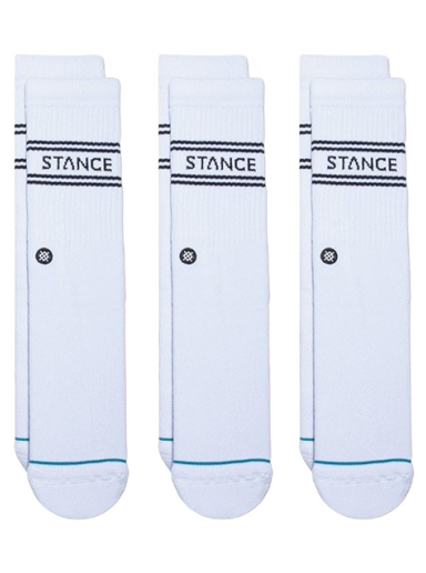 Nogavice Stance Basic 3 Pack Crew Bela | A556D20SRO-WHT