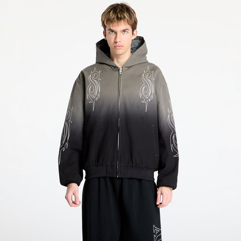 Pulover Pleasures PLEASURES x Slipknot Star Hooded Jacket Siva | P25SK010 GREY